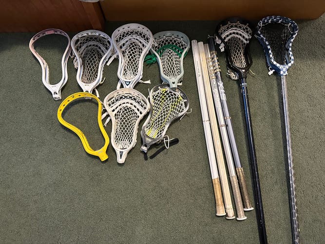 Lacrosse heads, shafts, sticks and more! Send offers if you’re interested!