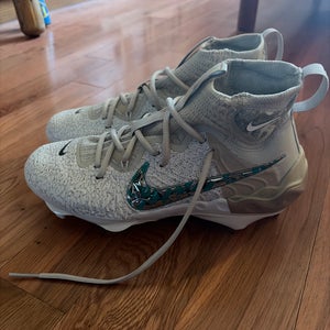 White & Green Men’s Size M 8.0 (W 9.0) Nike Alpha Huarache NXT 2023 All Star Game Cleats