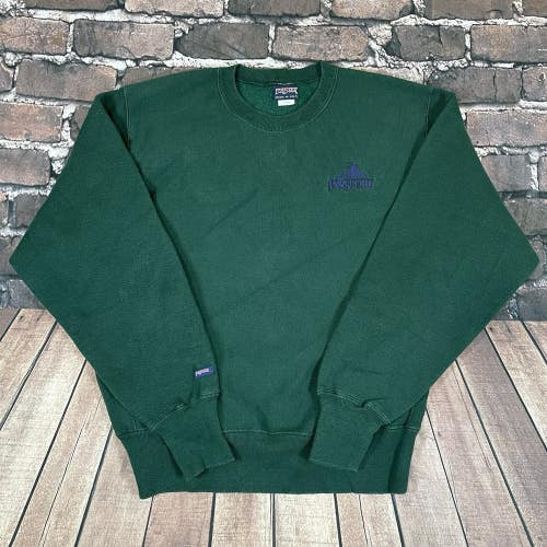 Vintage JanSport Reverse Weave Green Sweatshirt Crewneck Sweatshirt Mens Large L
