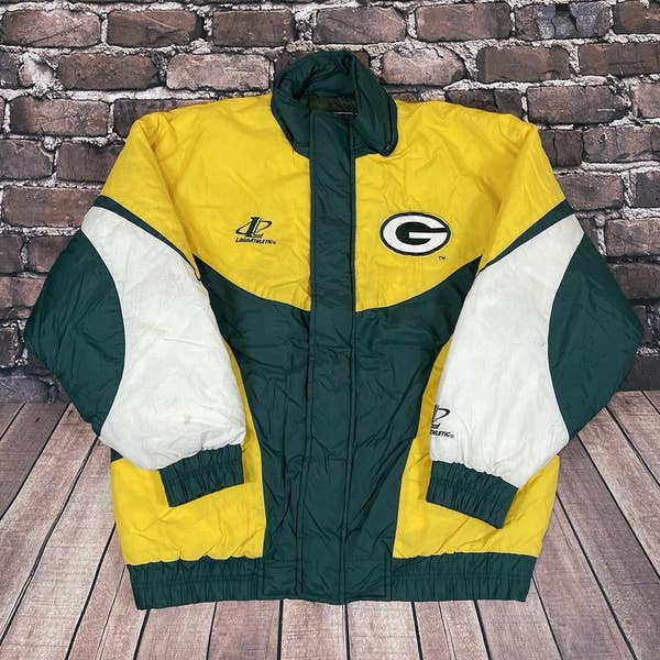 90s☆NFL/GREEN BAY PACKERS☆中綿入りナイロンJKT☆L☆ 90s☆