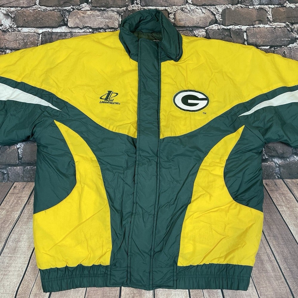 90s Vintage NFL Pro Line Logo Athletic Green Bay Packers Jacket