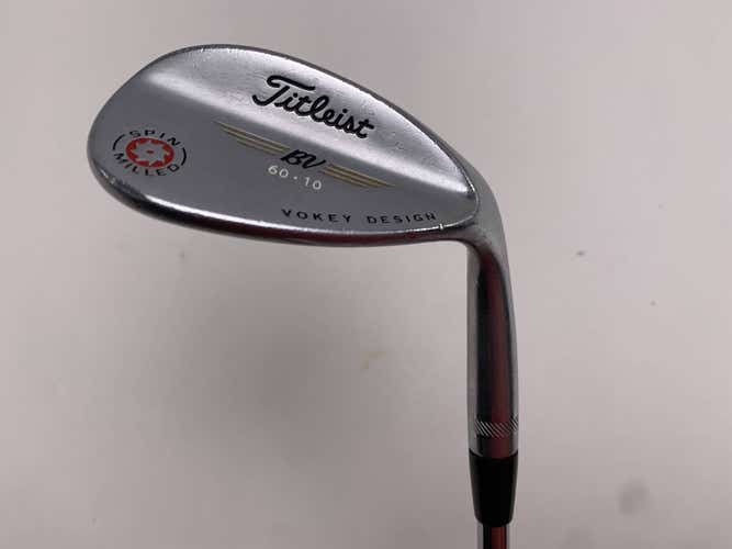 Titleist Vokey Spin Milled CC Chrome Lob Wedge LW 60* 10 Wedge Mens RH