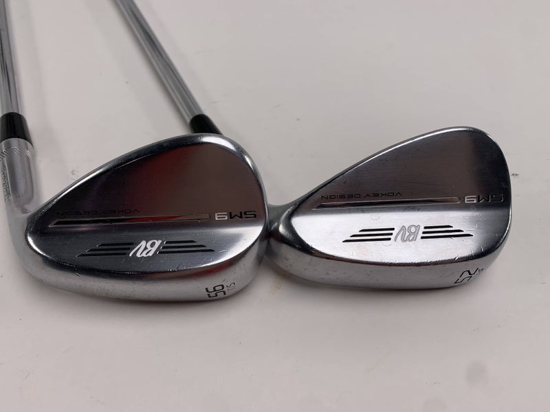 Titleist Vokey SM9 Tour Chrome Wedge Set 52* 8 | 56* 10 Wedge Steel Mens RH