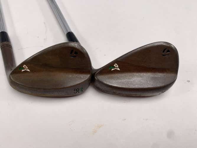 TaylorMade Milled Grind 3 Raw Chrome Wedge Set 54* 11 | 58* 8 DG Mens RH -.5"