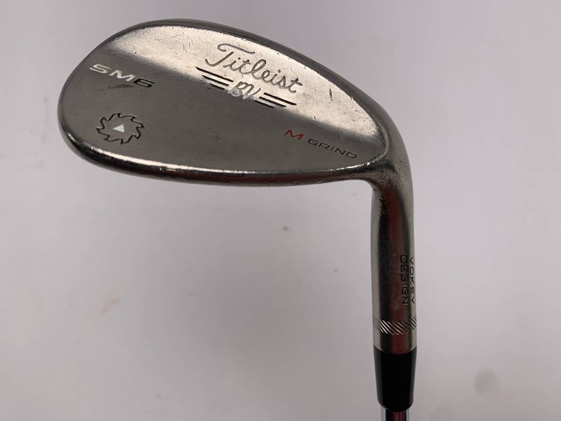 Titleist Vokey SM6 Steel Grey Sand Wedge SW 56* 8 Bounce Wedge Steel Mens RH