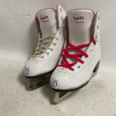 Used Jackson SOFT SKATE Girls Softboot Skate White Junior 03 11855-S000195086