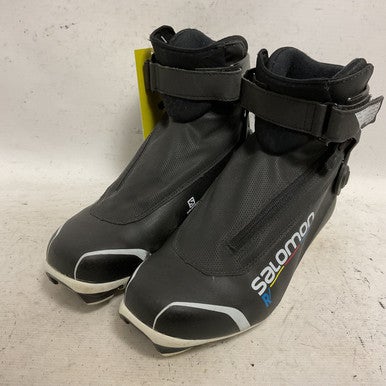 Used Salomon R PROLINK Mens NNN XC Ski Boots Black W 06.5-07 / JR 4.5-05 11855-S000195059