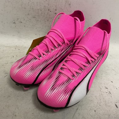 Used Puma Ultra Pro FG/AG 107769-01 Soccer Cleats Pink Junior 02 11855-S000195054