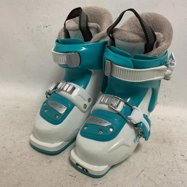 Used Tecnica SHEEVA JT2 Girls DH Ski Boot Teal 165 MP - Y09 11855-S000195052