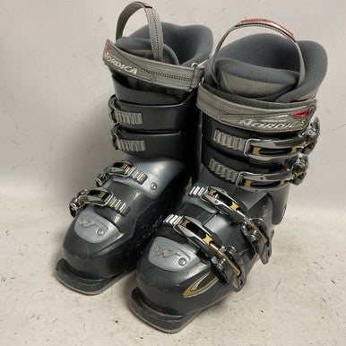 Used Nordica OLYMPIA EM8 Womens DH Ski Boot Grey 245 MP - M06.5 - W07.5 11855-S000195024