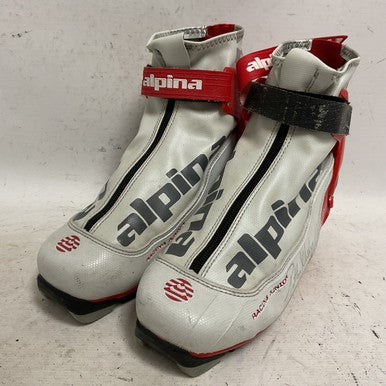 Used Alpina R COMBI JR Boys NNN XC Ski Boots White W 06 / JR 04-04.5 11855-S000194998