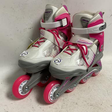 Used Bladerunner PHOENIX G ADJ 2-6 Junior Rec Fitness Skates White Adjustable 11855-S000194975