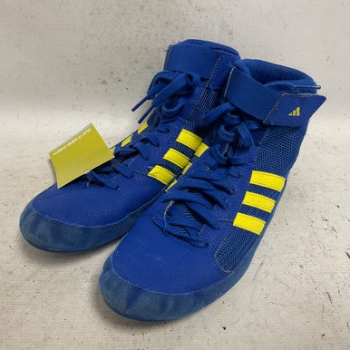 Used Adidas HVC FV2473 Wrestling Shoes Royal Blue Senior 9 11855-S000194971
