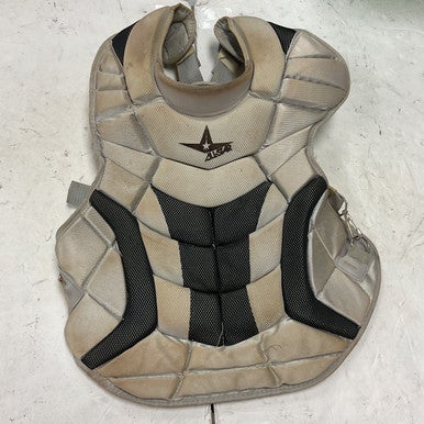 Used All Star CP30PRO Catchers Chest Protector Grey Adult 11855-S000194939