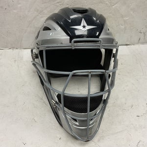 Used All Star MVP2500-1 Catchers Helmet w/Mask Navy Blue One Size 11855-S000194932