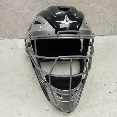 Used All Star MVP2500-1 Catchers Helmet w/Mask Navy Blue One Size 11855-S000194932