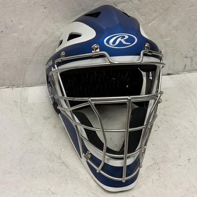 Used Rawlings CHPRO Catchers Helmet w/Mask Navy Blue One Size 11855-S000194930