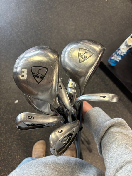 Men's Top Golf Right Handed Iron Set Uniflex (11 Clubs)  #3, #4H, Driver, #4 - #9, PW, SW,