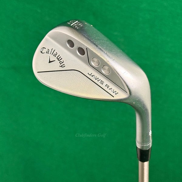 Callaway Jaws Raw Chrome 56-10S 56 Sand Wedge SteelFiber i95 Composite Stiff
