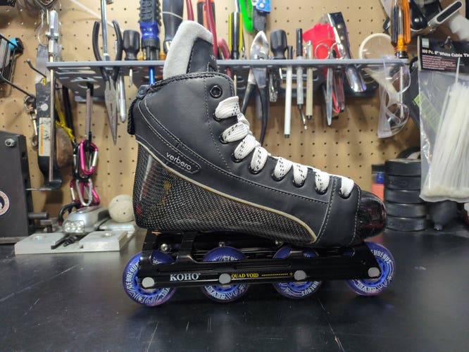 Senior Verbero Vortex Inline Hockey Goalie Skates Wide Width Size 6.5 (New)