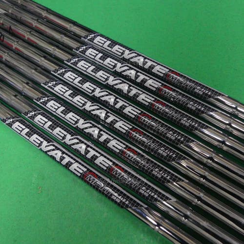 True Temper Elevate MPH 95 .370 Regular Flex Pulled Steel Iron Shafts SET OF 8