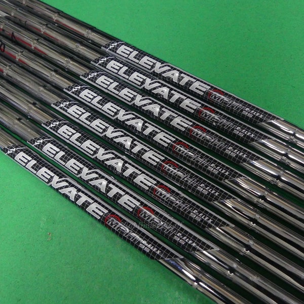 True Temper Elevate MPH 95 .370 Regular Flex Pulled Steel Iron Shafts SET OF 8