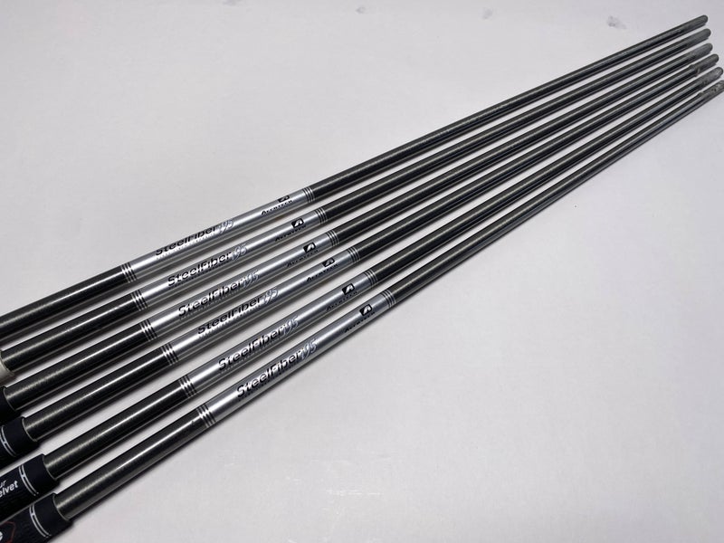 AeroTech SteelFiber i95 Stiff Iron Set of 6 Shafts 35.5''-38''- Pull 0.355