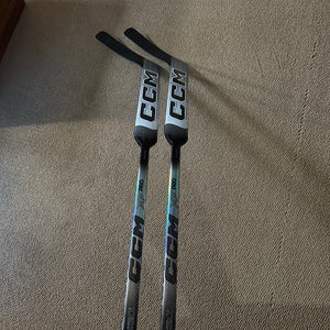 Two Brand New Senior CCM XF Pro Regular Goalie Stick 26" Paddle (New)