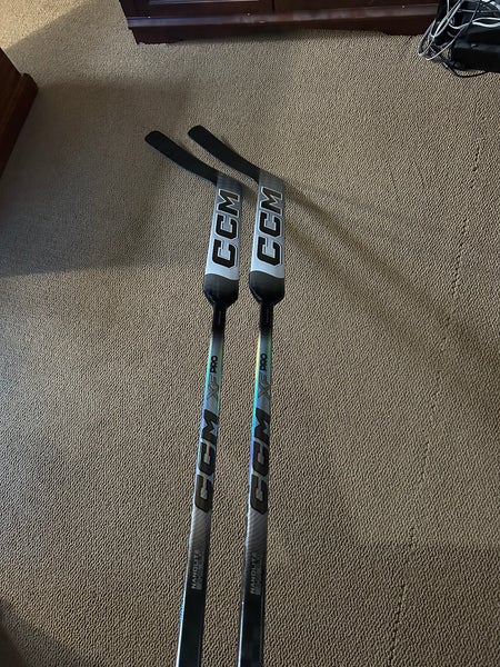 Two Brand New Senior CCM XF Pro Regular Goalie Stick 26" Paddle (New)