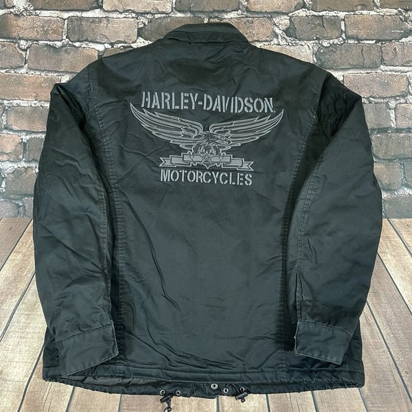 Harley Davidson Motorcycles Lined Bomber Jacket Coat Mens Size XL 2008 Rare