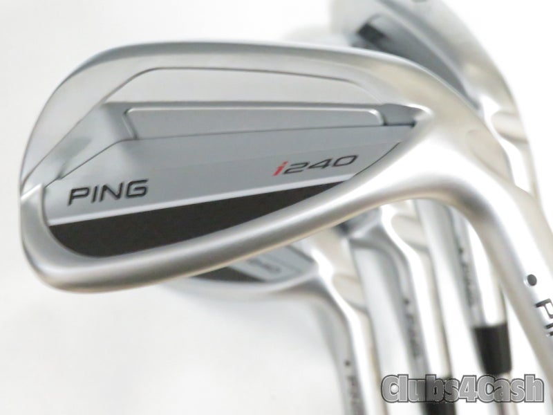 PING i240 Irons Black Dot NS PRO Zelos 7 Steel Regular 7-P+U Power Specs NICE