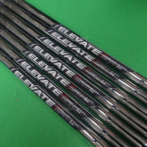 True Temper Elevate MPH 95 .370 Regular Flex Pulled Steel Iron Shafts SET OF 7