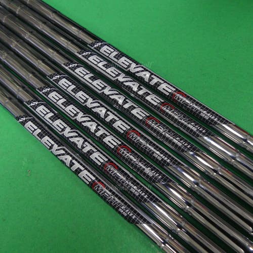 True Temper Elevate MPH 95 .370 Regular Flex Pulled Steel Iron Shafts SET OF 7