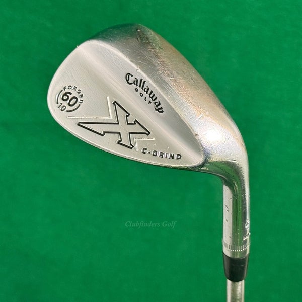 Callaway Golf X Forged Chrome 60-10 60 Lob Wedge Stepped Steel Wedge Flex