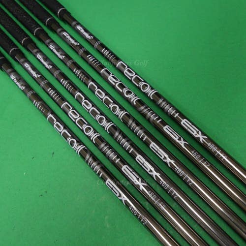 UST Mamiya Recoil ESX 460 .370 F2 Seniors Pulled Graphite Iron Shafts SET OF 6