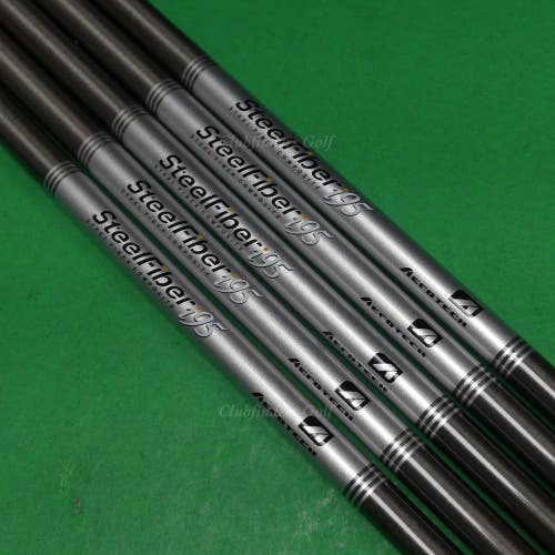 AeroTech SteelFiber i95 .370 Stiff Flex 41" Graphite Iron Shafts SET OF 5