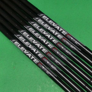 True Temper Elevate MPH 95 Black Onyx .370 Regular Pulled Iron Shafts SET OF 7