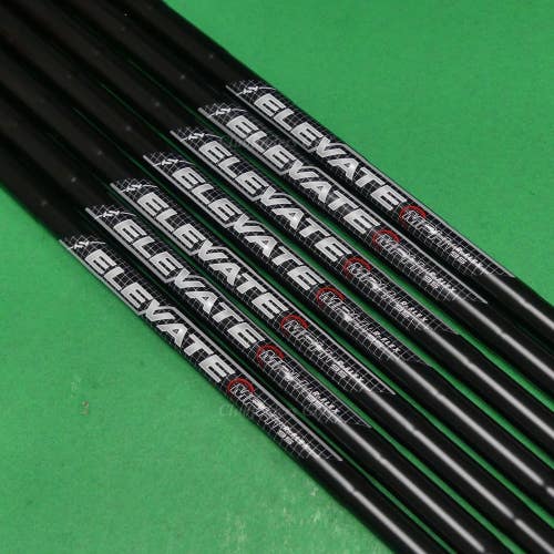 True Temper Elevate MPH 95 Black Onyx .370 Regular Pulled Iron Shafts SET OF 7