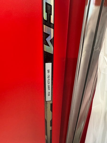 Senior CCM Ribcor Trigger 10 Pro Chrome Left Hand Hockey Stick P28 70 Flex (New) 2 pack