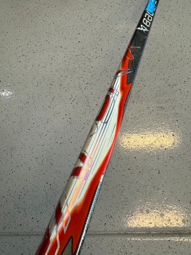 Two Red Custom Carbon Fiber Bauer Vapor FlyLites. Left Hand, P92, 70 Flex (New)