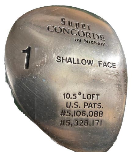 Nickent Super Concorde Shallow Face Driver 10.5*  RH Men's Regular Graphite 44"