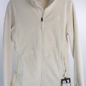 The North Face Osito Jacket Women's Small White Dune Fleece Full Zip Soft Warm