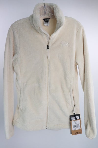 The North Face Osito Jacket Women's Small White Dune Fleece Full Zip Soft Warm
