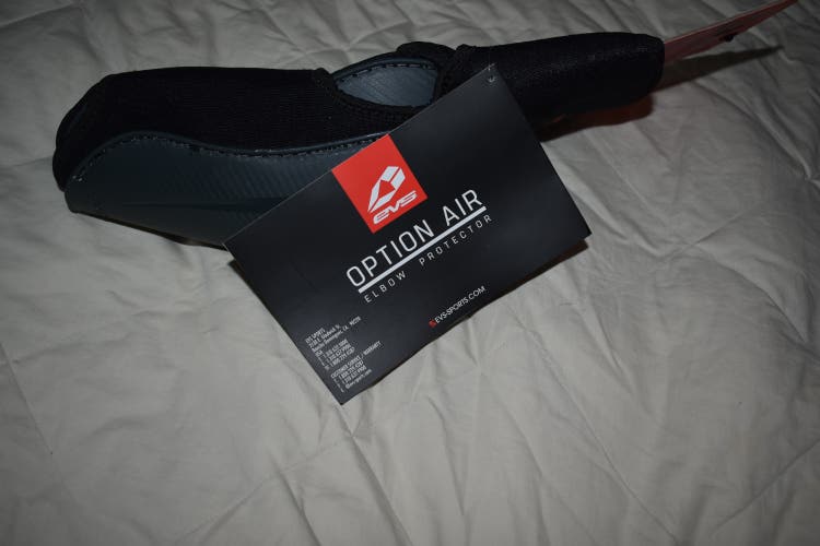 NEW - EVS OPTION AIR Motocross Elbow Protection, Black, Adult