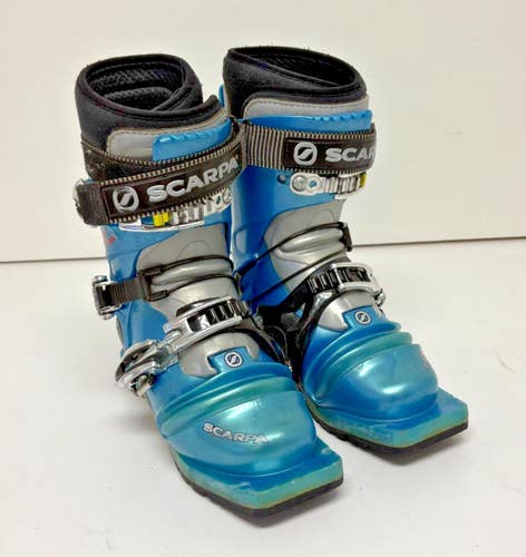 Scarpa T2X 3-Pin 75mm Telemark Ski Boots Wrap Liners MDP 22 US Women's 5 CLEAN