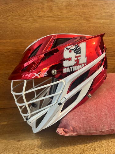 Cascade XRS Pro Helmet- Team 91 National, chrome red