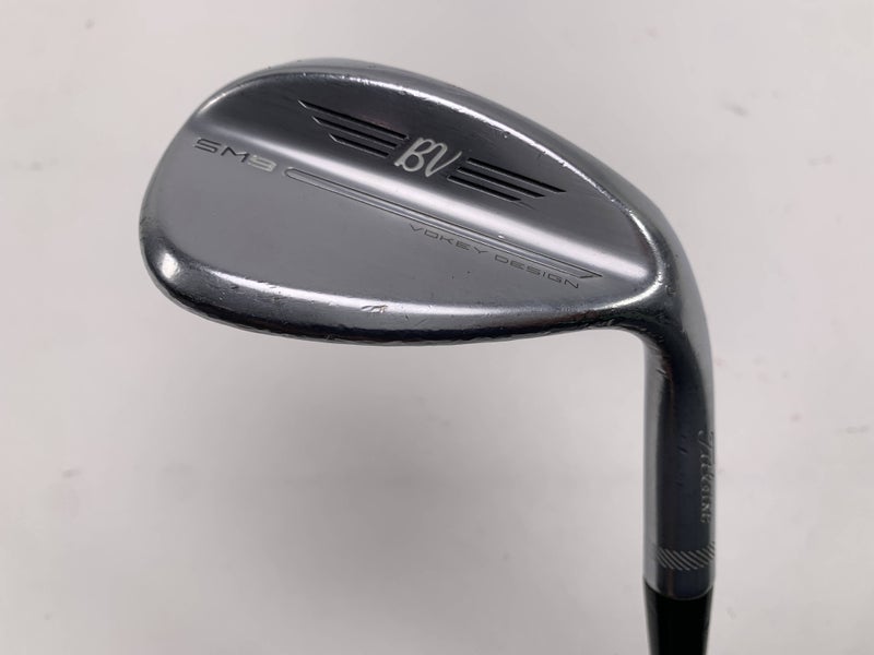 Titleist Vokey SM9 Tour Chrome Lob Wedge LW 58* 12 Bounce D-Grind Wedge Steel RH