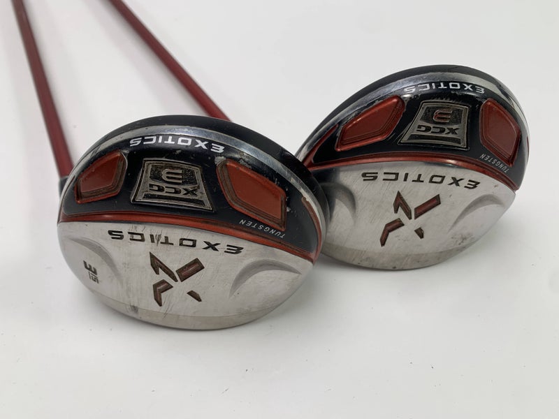 Tour Edge Exotics XCG3 3 & 5 Fairway Wood Set 15* 18* Exotics 65g Ladies RH