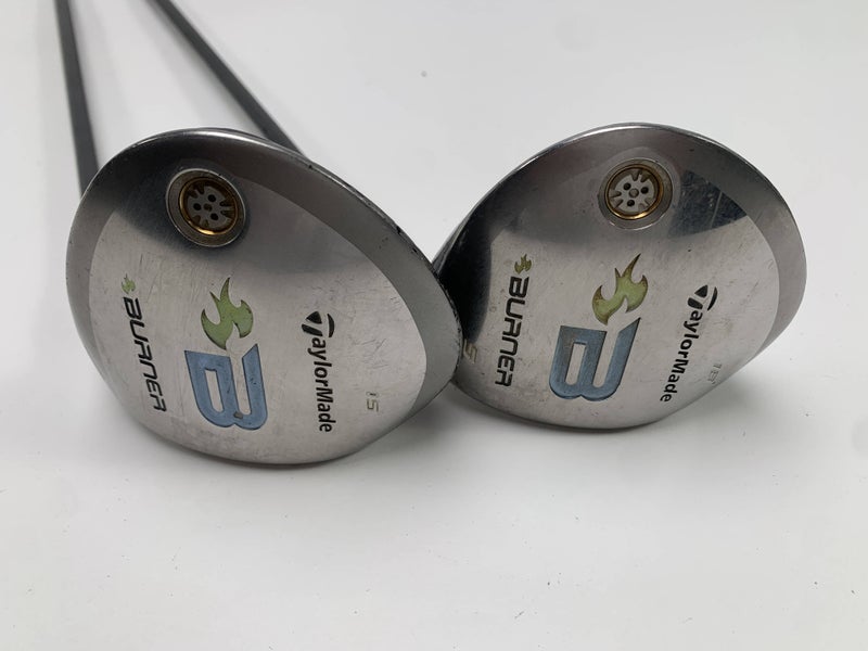 TaylorMade Burner 2008 3 & 5 Fairway Wood Set 15* 18* REAX 49g Ladies RH