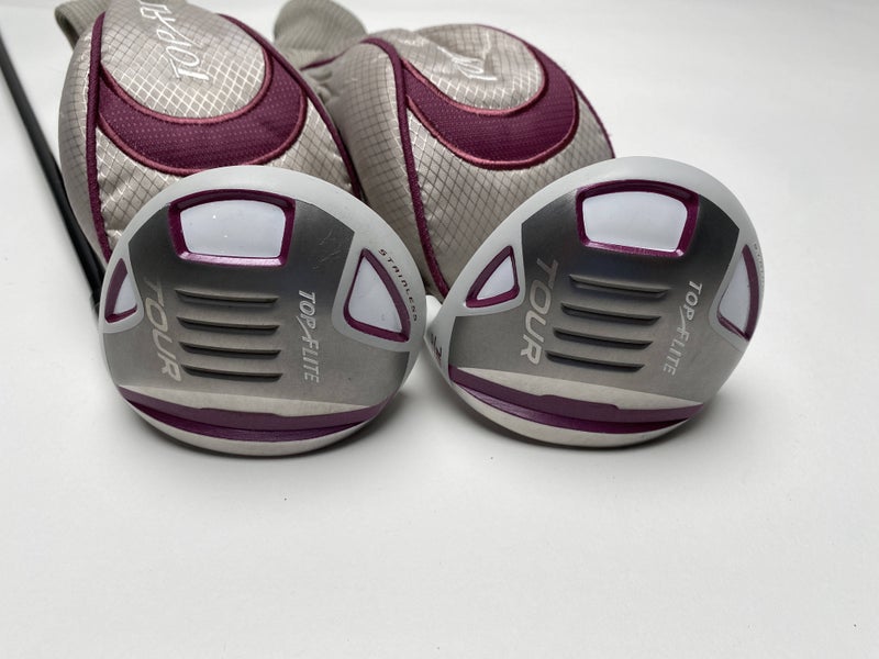 Topflite Tour 3 & 7 Fairway Wood Set 15* 20* Top Flite Tour Ladies RH HC